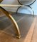 Brass Coffee Table with Marble Tray from Maison Jansen, 1940s 9