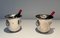 Silver Metal Champagne Buckets, 1970s, Set of 2 5