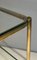 Magazine Rack in Polished Bronze and Glass by Jacques Théophile Lepelletier, 1970s 8