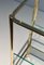 Magazine Rack in Polished Bronze and Glass by Jacques Théophile Lepelletier, 1970s 6