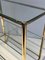 Magazine Rack in Polished Bronze and Glass by Jacques Théophile Lepelletier, 1970s 7