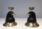 Candlesticks Representing Carved Wooden Eagles with Brass Spikes and Glass Eyes from Houy Pouiga, 1970s, Set of 2, Image 12