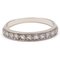 Vintage Riviera Ring in 18k White Gold with Diamonds, 1960s 1