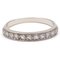 Vintage Riviera Ring in 18k White Gold with Diamonds, 1960s, Image 1