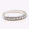 Vintage Riviera Ring in 18k White Gold with Diamonds, 1960s, Image 3