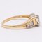 Vintage 14k Yellow Gold Ring with Central Marquise Diamond and Side Diamonds, 1980s 4