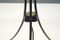 Italienische Schwarze Mid-Century Dreibein Stehlampe aus Stahl & Messing 25
