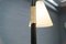 Italienische Schwarze Mid-Century Dreibein Stehlampe aus Stahl & Messing 14