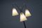 Lampadaire Tripode Mid-Century en Acier Noir et en Laiton 4