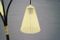 Italienische Schwarze Mid-Century Dreibein Stehlampe aus Stahl & Messing 31