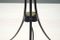Italienische Schwarze Mid-Century Dreibein Stehlampe aus Stahl & Messing 9