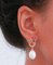 Boucles d'oreilles en or rose 14 carats, perles, saphirs multicolores, diamants, Set de 2 5