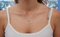 18 Karat White Gold Heart Shape Pendant Necklace with Aquamarine & Diamonds, Image 5