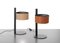 Metal and Leather Table Lamps by Victor Vasilev for Oluce, Set of 2 6