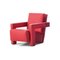 Red Baby Utrech Armchair by Gerrit Thomas Rietveld for Cassina 3