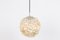 Large Amber Bubble Glass Pendant attributed to Helena Tynell for Limburg, Germany, 1970s, Image 3