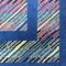 Alfombra italiana moderna rectangular de lana azul atribuida a Missoni, años 90, Imagen 4
