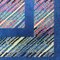 Tappeto moderno rettangolare in lana blu attribuito a Missoni, Italia, anni '90, Immagine 4