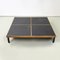 Italian Modern Slate Wood & Metal Coffee Tables attributed to De Martini for Cassina, 1980s, Set of 3 6