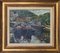 Escena del puerto impresionista, años 60, óleo sobre lienzo, enmarcado, Imagen 1