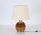 Mid-Century Italian Rattan and Gilt Metal Table Lamp attributed to Vivai Del Sud, 1970s 9