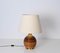 Mid-Century Italian Rattan and Gilt Metal Table Lamp attributed to Vivai Del Sud, 1970s 2