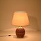 Mid-Century Italian Rattan and Gilt Metal Table Lamp attributed to Vivai Del Sud, 1970s 5