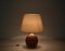 Mid-Century Italian Rattan and Gilt Metal Table Lamp attributed to Vivai Del Sud, 1970s, Image 10