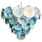 Space Age Blue Murano Chandelier, 1990s 1