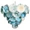 Space Age Blue Murano Chandelier, 1990s, Image 1