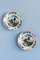 18th Century Dutch Delftware Polychrome Chinoiserie Plates, Set of 2 1