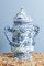 Large Early 20th Century Dutch Delftware Chinoiserie Jar with Twisted Handles, Image 2