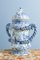 Large Early 20th Century Dutch Delftware Chinoiserie Jar with Twisted Handles 5