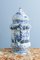 Large Early 20th Century Dutch Delftware Chinoiserie Jar with Twisted Handles 3