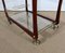 Serving Carts in Mahogany, Glass and Brass, 1960s, Set of 2, Image 15
