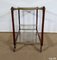 Serving Carts in Mahogany, Glass and Brass, 1960s, Set of 2 20