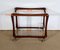Serving Carts in Mahogany, Glass and Brass, 1960s, Set of 2 22