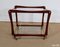 Serving Carts in Mahogany, Glass and Brass, 1960s, Set of 2 19