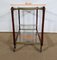 Serving Carts in Mahogany, Glass and Brass, 1960s, Set of 2 23