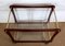 Serving Carts in Mahogany, Glass and Brass, 1960s, Set of 2 7