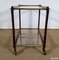 Serving Carts in Mahogany, Glass and Brass, 1960s, Set of 2 18