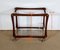 Serving Carts in Mahogany, Glass and Brass, 1960s, Set of 2 21