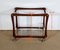 Serving Carts in Mahogany, Glass and Brass, 1960s, Set of 2, Image 21