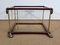 Serving Carts in Mahogany, Glass and Brass, 1960s, Set of 2, Image 24