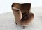 Vintage Armchair in Brown Fabric, 1960s, Image 14