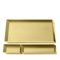 Axonometry Brass Desk Tray Set by Elisa Giovannoni 1