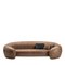 Bridge Three-Seater Brown Sofa by Stefano Giovannoni 1