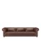 Portofino Three-Seater Brown Sofa by Stefano Giovannoni 1