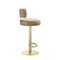 Feststehender Alfred Barhocker in Gold von Ghidini 1961 3