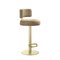 Feststehender Alfred Barhocker in Gold von Ghidini 1961 2